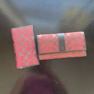 Coach wallet and check book cover